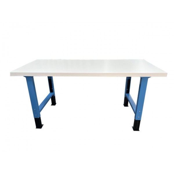 Adjustable workbench with laminate coating 2000 x 800 x 50mm